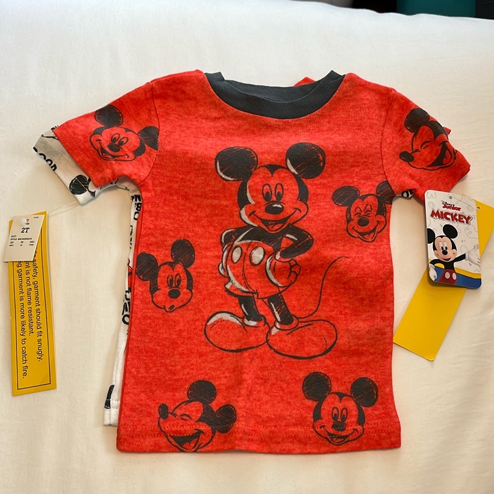 Disney Mickey 2 pack pajama top set